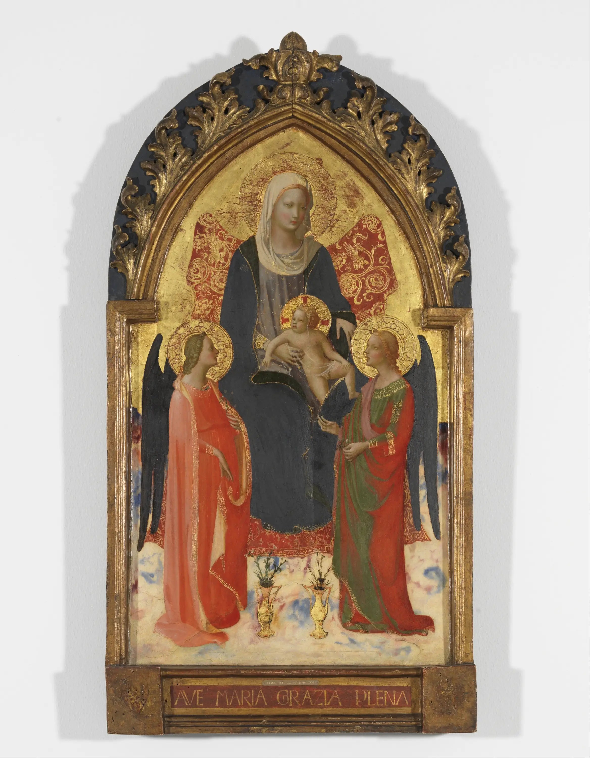 Vierge à l’enfant avec deux anges - Fra Angelico - Alpha Reproduction