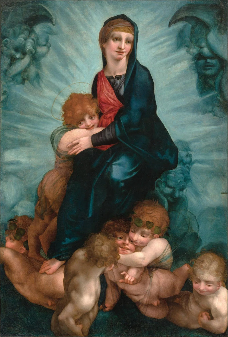 พระแม่มารีย์กับเทพเทวา - Rosso Fiorentino