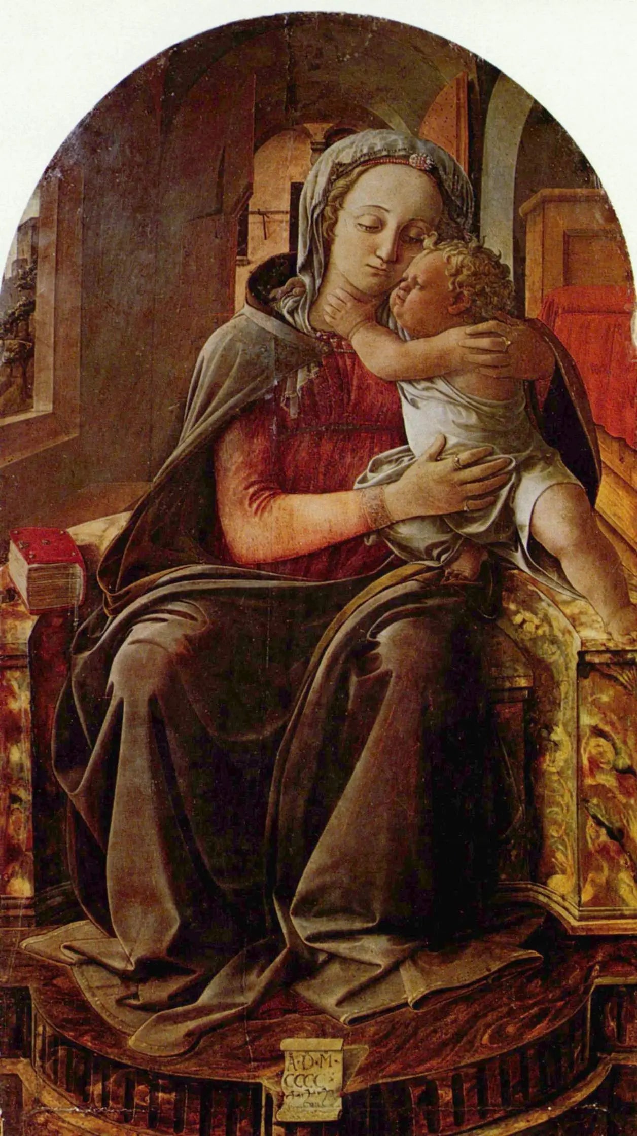 Vierge de Tarquinia - Fra Filippo Lippi image 1 copie de tableau peinte à la main