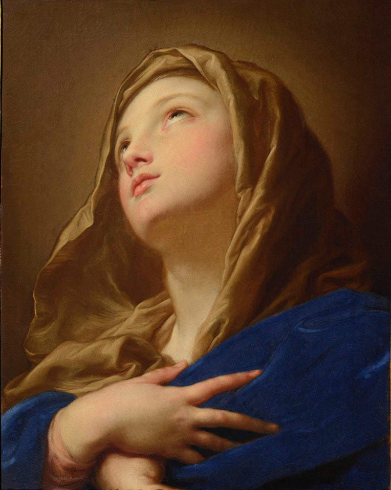 พระแม่มารีย์ครึ่งพระองค์ มือไขว้กันบนหน้าอก - Pompeo Batoni