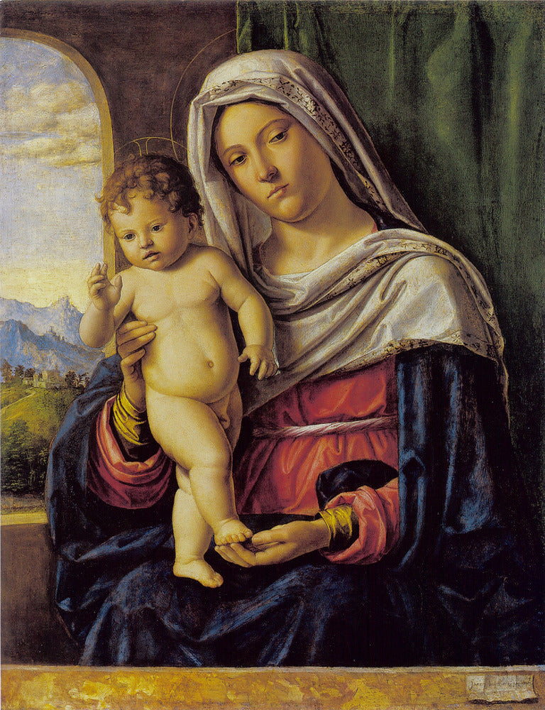 Vierge et Enfant - Cima da Conegliano image 1 reproduction artisanale de tableau