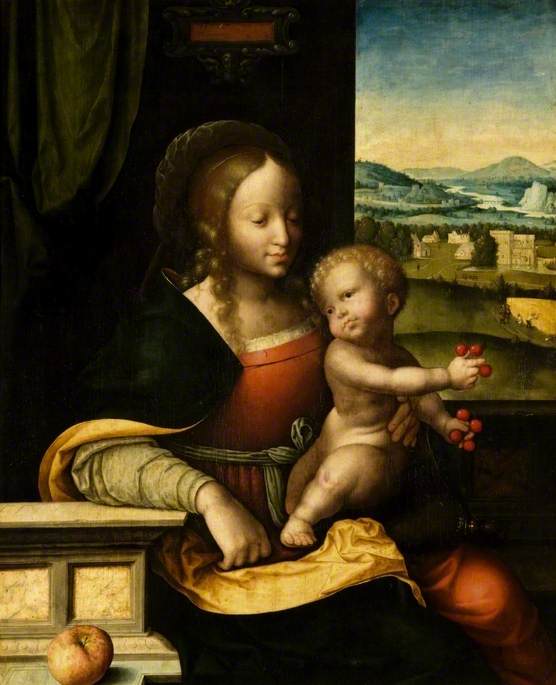 พระแม่และพระกุมาร - Joos van Cleve