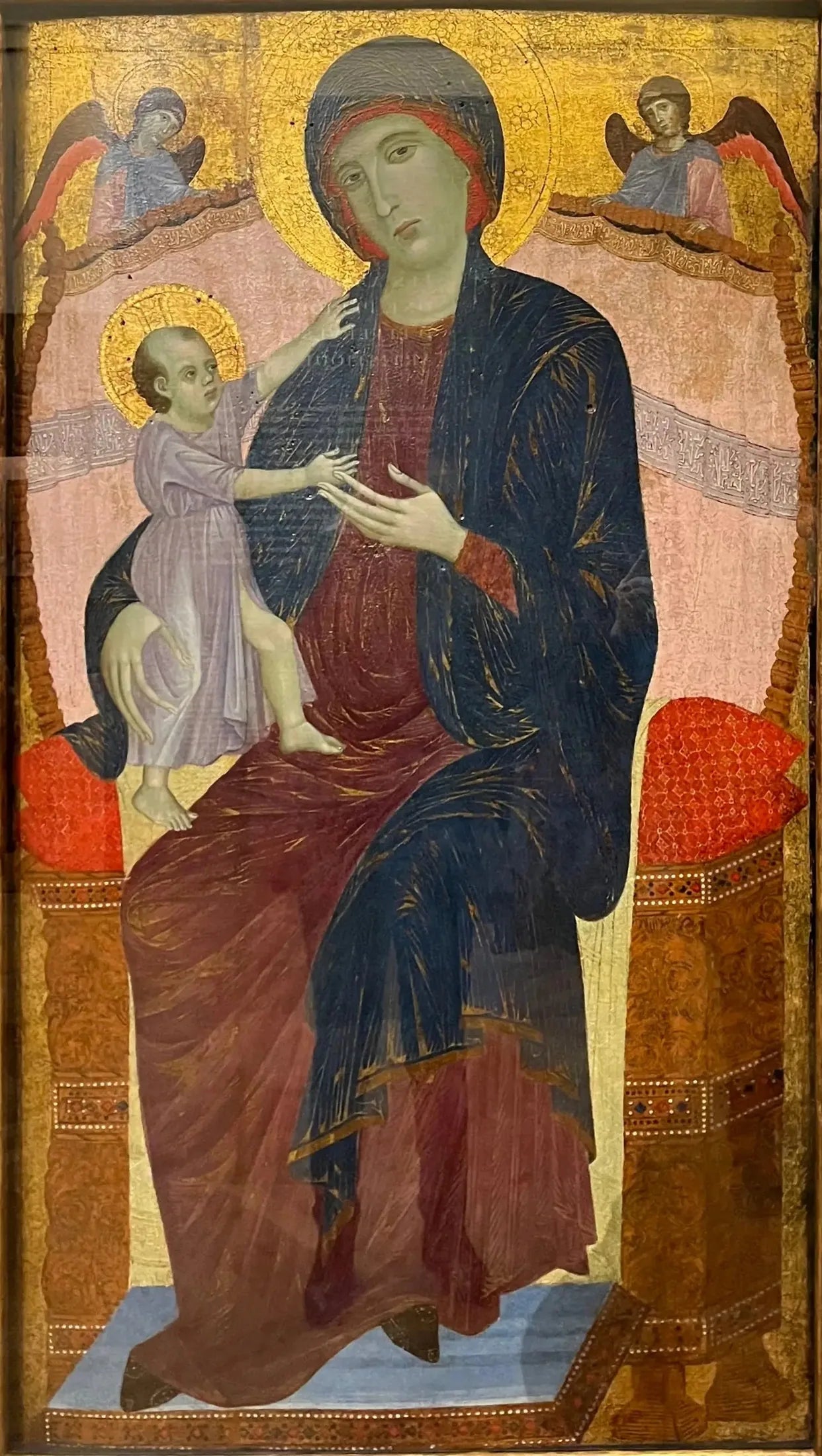 Vierge Gualino - Duccio di Buoninsegna image 1 copie peinte à la main à l’huile