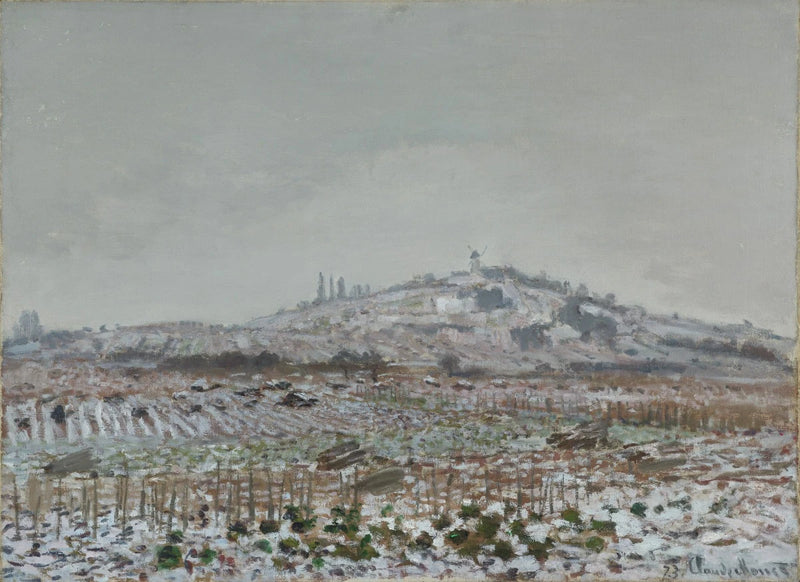 เถาวัลย์ใต้หิมะ โรงสี Orgemont W254 - Claude Monet