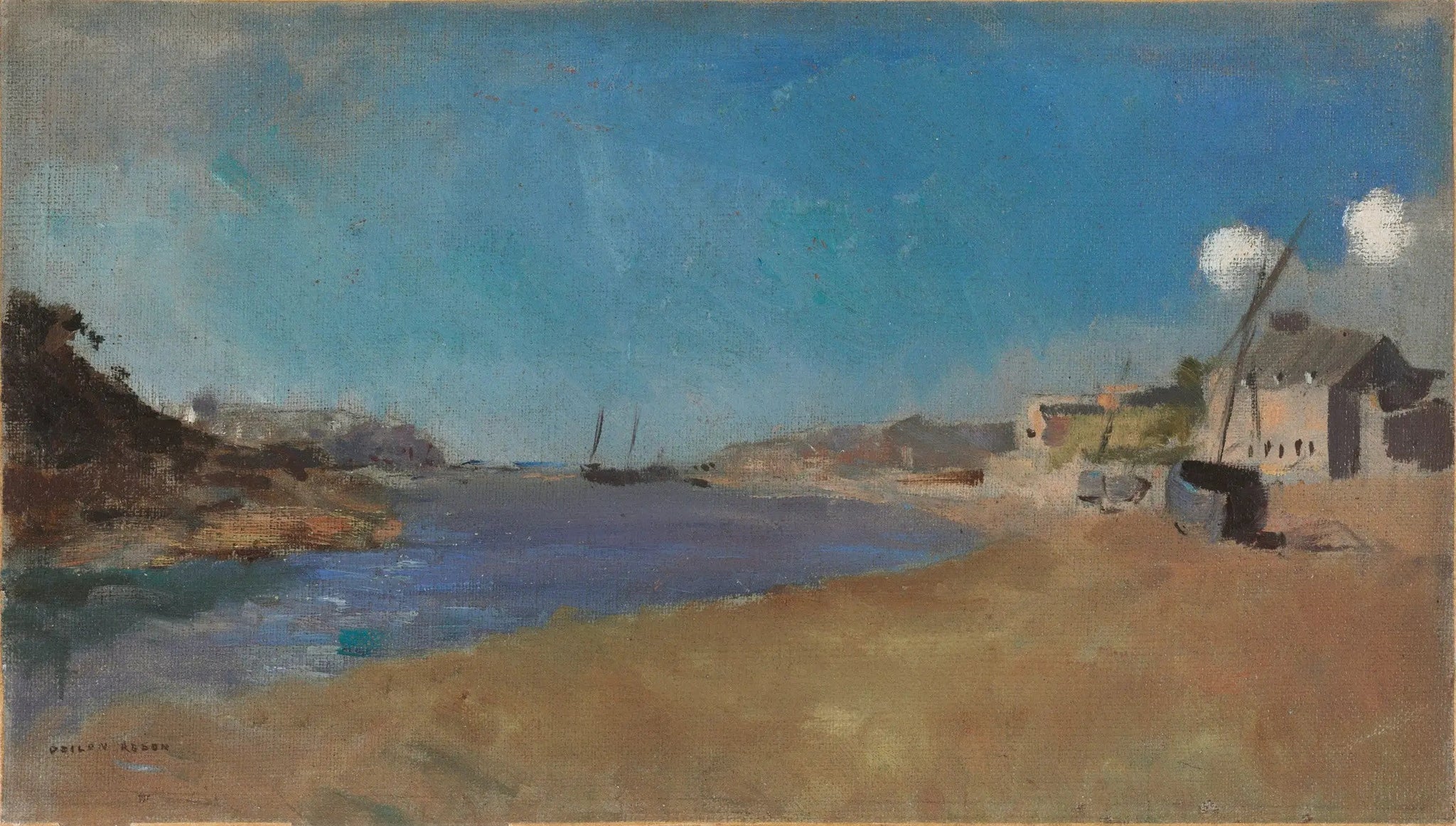 Village de pêcheurs, Bretagne - Odilon Redon image 1 copie de tableau peinte à la main