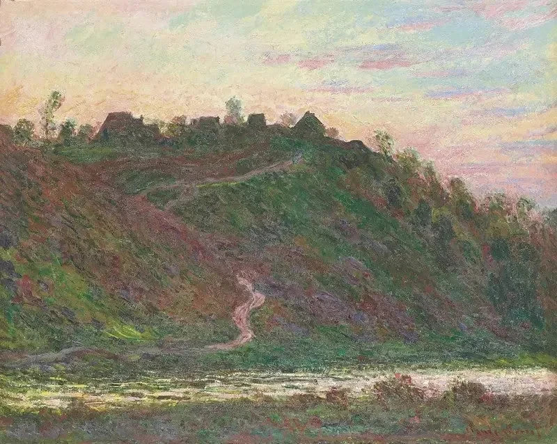 Le Village de La Roche-Blond, effet du soir W1238 de Claude Monet – musée d’Art de la préfecture de Mie