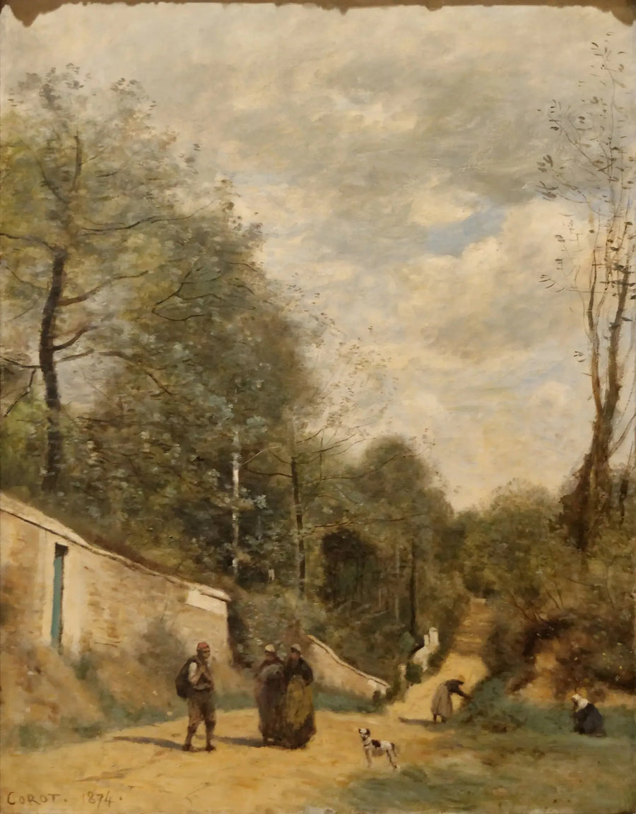 Ville-d'Avray, le chemin de la gare - Jean-Baptiste Camille Corot
วิล-ด'อเวรย์, เส้นทางสถานีรถไฟ - ฌ็อง-บาปติสต์ คามิลล์ โกร็อท