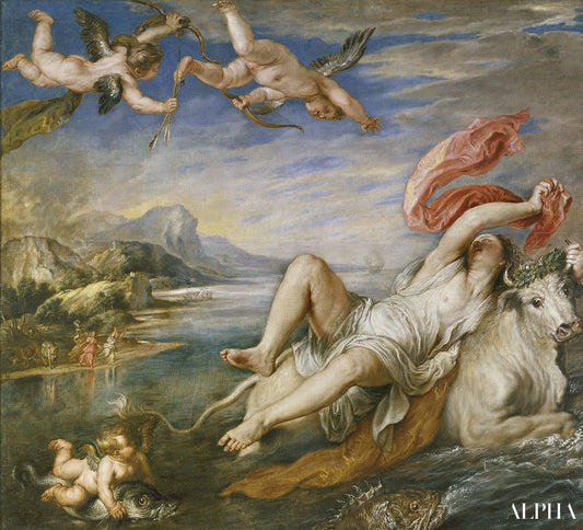 Viol d'Europe (d'après le Titien) - Peter Paul Rubens - Reproductions de tableaux et peintures haut de gamme
