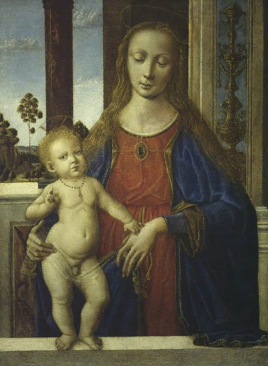 Virgin and Child - Andrea del Verrocchio image 1 copie de tableau peinte à la main