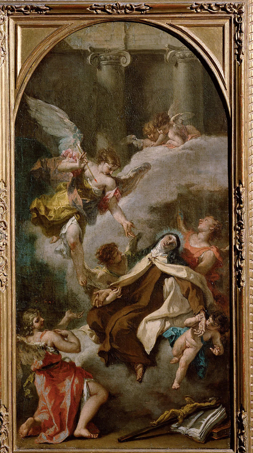 Vision de sainte Thérèse d'Avila - Sebastiano Ricci image 1 reproduction de peinture à l’huile