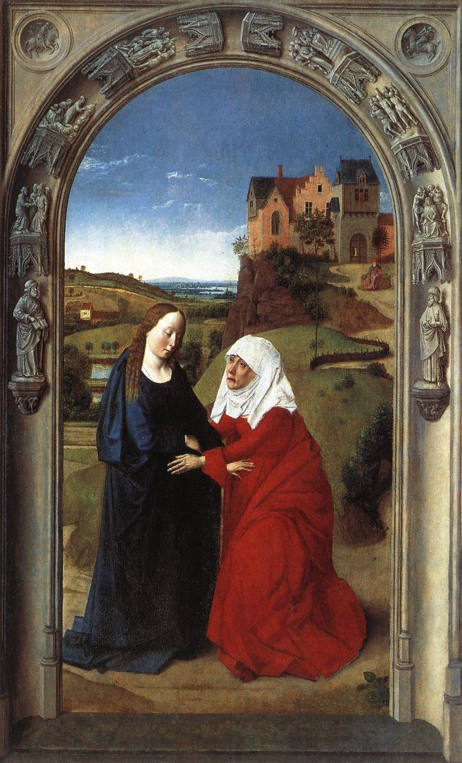 Visitation - Dirk Bouts image 1 reproduction artisanale de tableau
