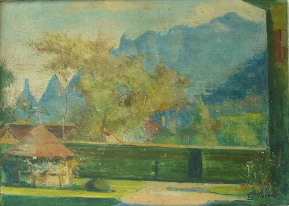 Vista de um Jardim - Eliseu Visconti image 1 reproduction artisanale de tableau