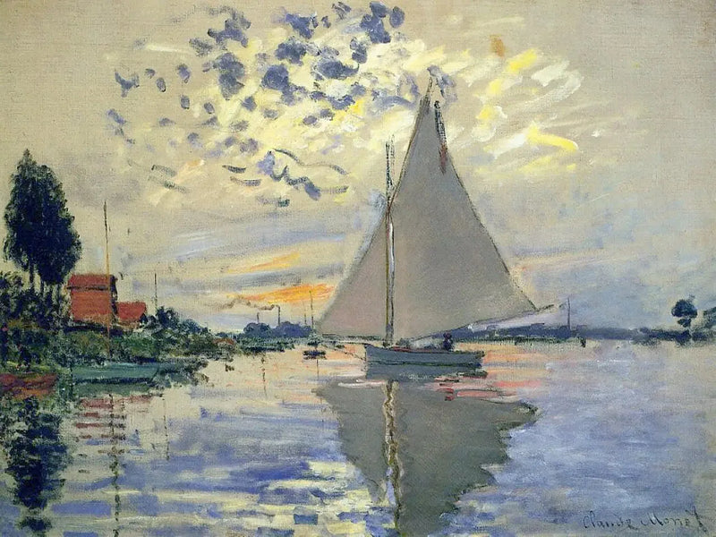 เรือใบที่เปอตีต์-เจนเนวิลิเยร์ - Claude Monet