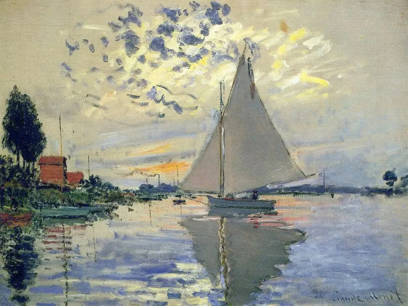 เรือใบใน Petit-Gennevilliers W336 - Claude Monet