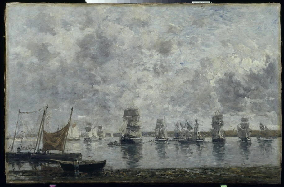 Voiliers, Camaret. - Eugène Boudin