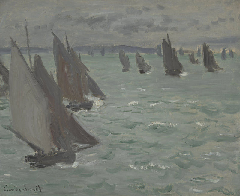 เรือใบในทะเล W125 - Claude Monet