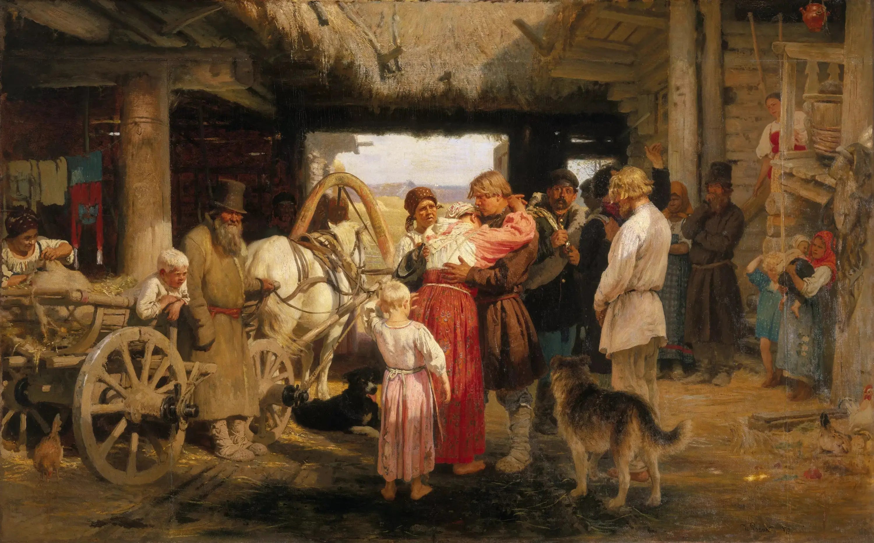 Voir partir la recrue - Ilya Repin - Alpha Reproduction