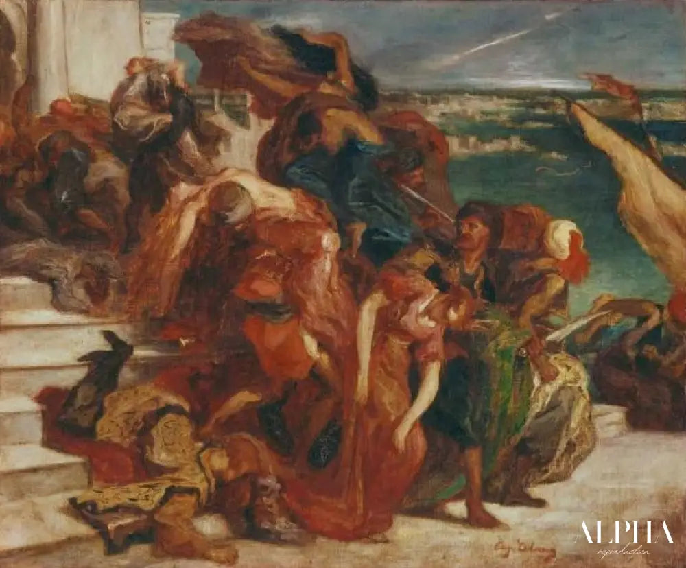 Vol de femme turc - Eugène Delacroix - Reproductions de tableaux et peintures haut de gamme