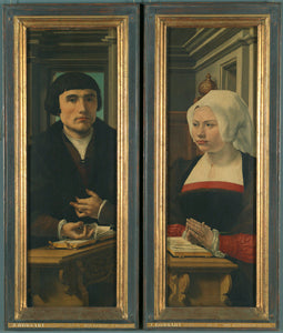 บานหน้าต่างด้านข้างของ Triptyque Norfolk: ภาพเหมือนของผู้บริจาค - Jan Gossaert