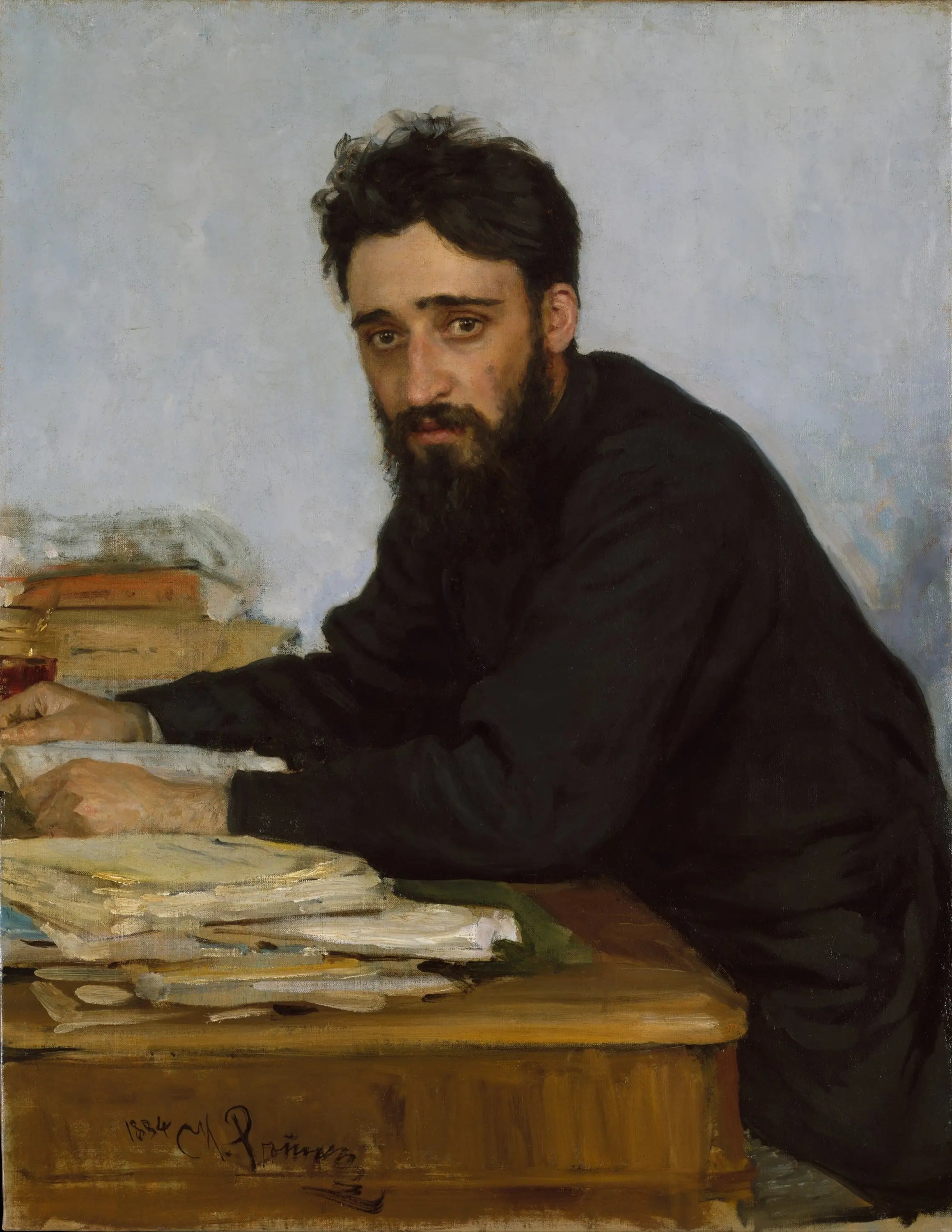 Vsevolod Mikhaïlovitch Garchine (1855-1888) - Ilya Repin - Alpha Reproduction