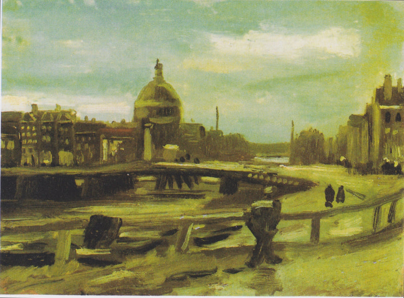 วิวของอัมสเตอร์ดัมจากสถานีรถไฟกลาง - Vincent van Gogh