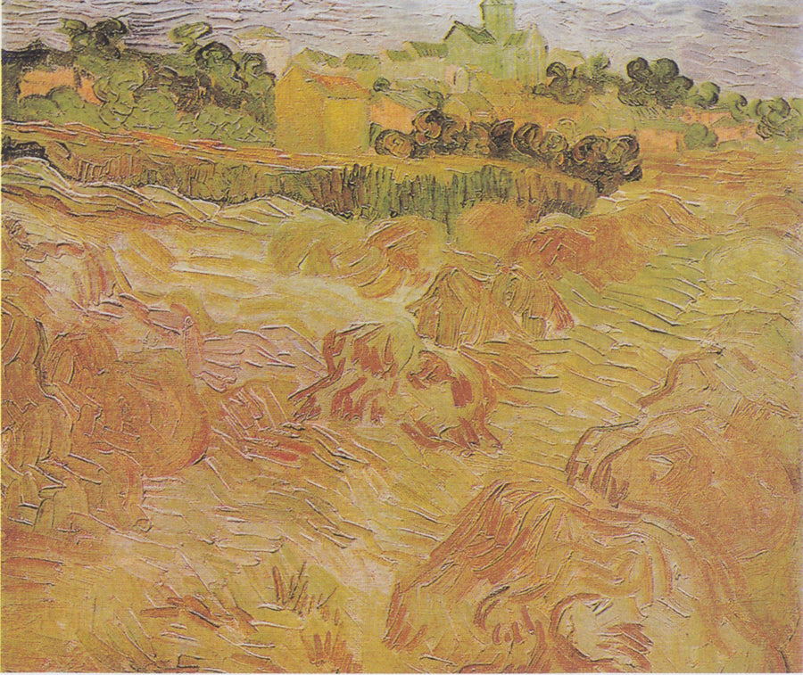 Vue d’Auvers avec champ de blé de Vincent van Gogh, 1890, MAH de Genève