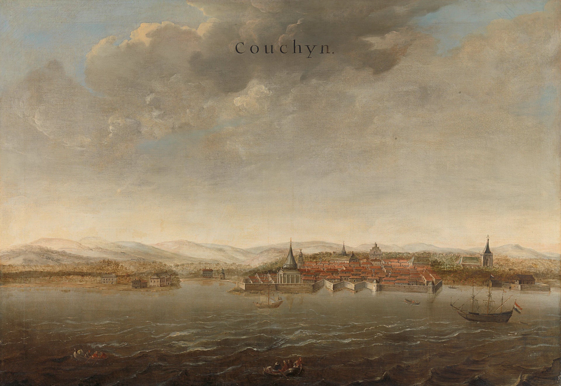 Vue de Cochin sur la côte de Malabar en Inde - Johannes Vingboons