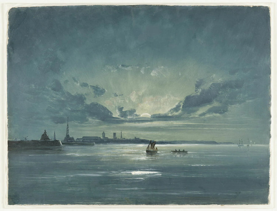 Vue de Copenhague (esquisse) - Peder Balke