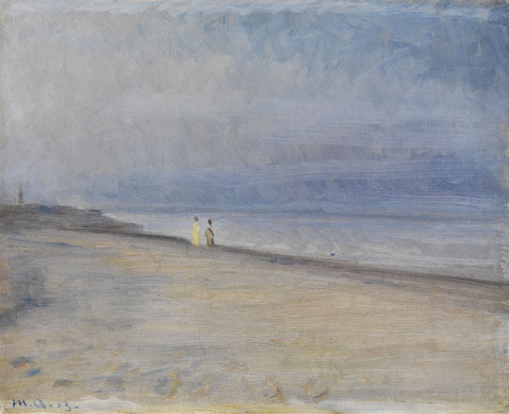 Vue d'une plage - Michael Peter Ancher image 1 tableau peint à l’huile sur toile