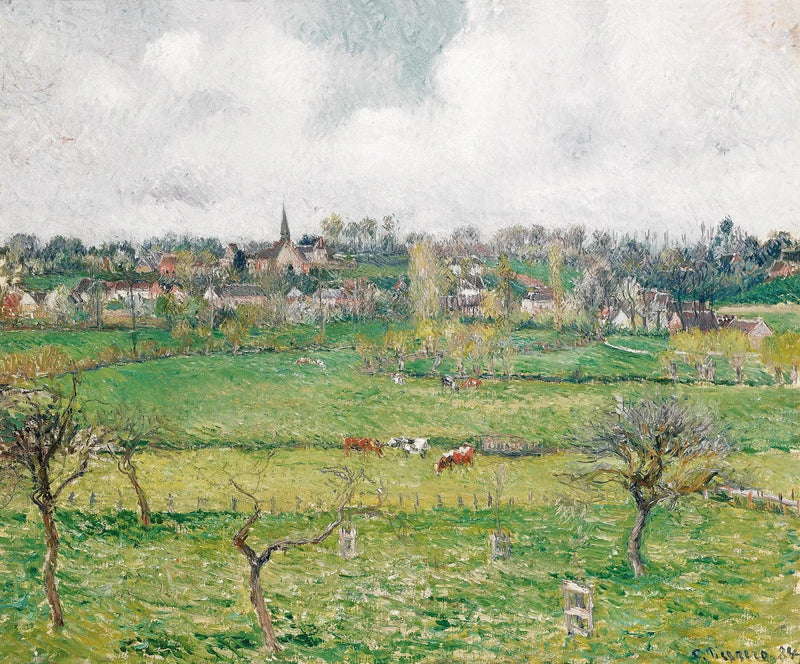วิวของ Bazincourt - Camille Pissarro