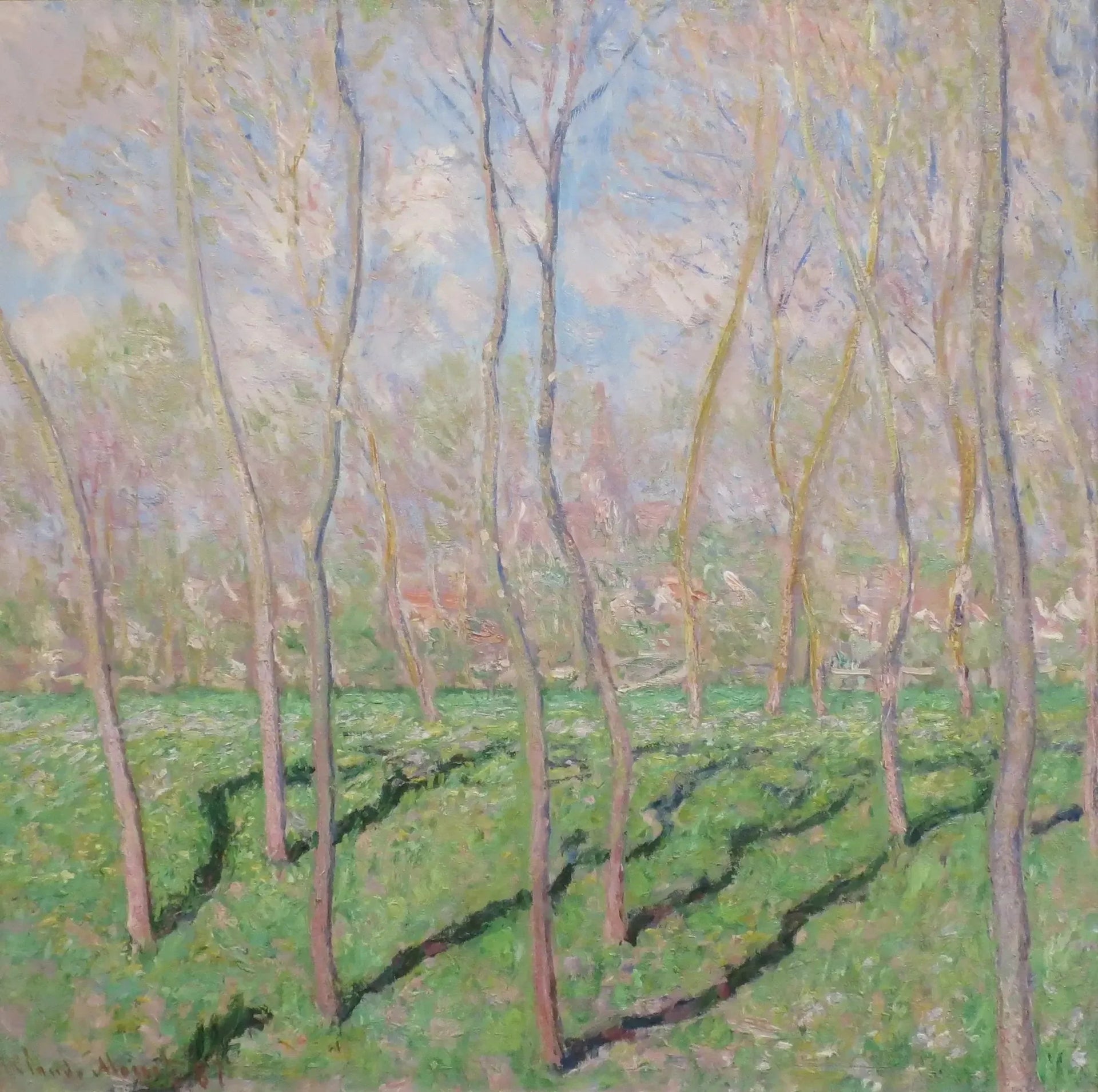 Vue de Bennecourt - Claude Monet image 1 copie peinte à la main à l’huile