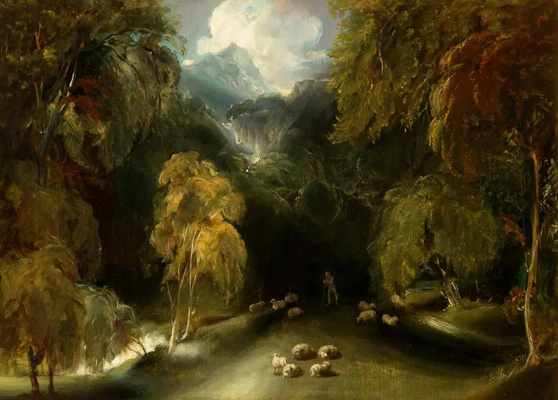 วิวของ Dovedale มุ่งหน้าไปยัง Thorpe Cloud - Thomas Lawrence
