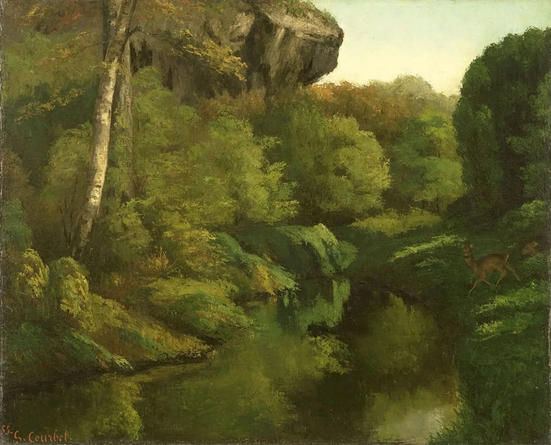 ภาพป่า Fontainebleau - Gustave Courbet