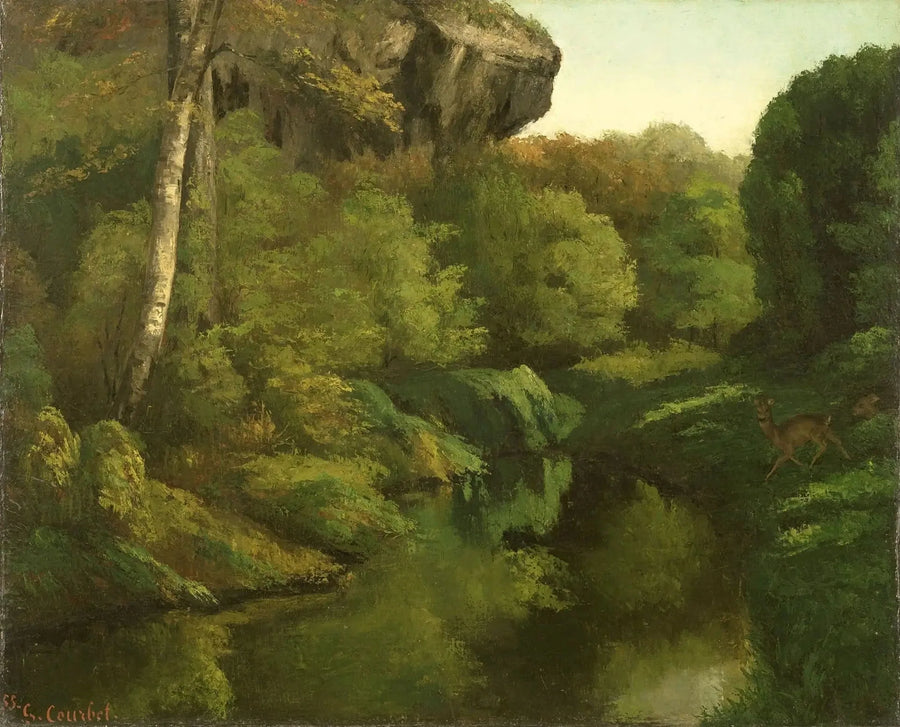 ภาพป่า Fontainebleau - Gustave Courbet