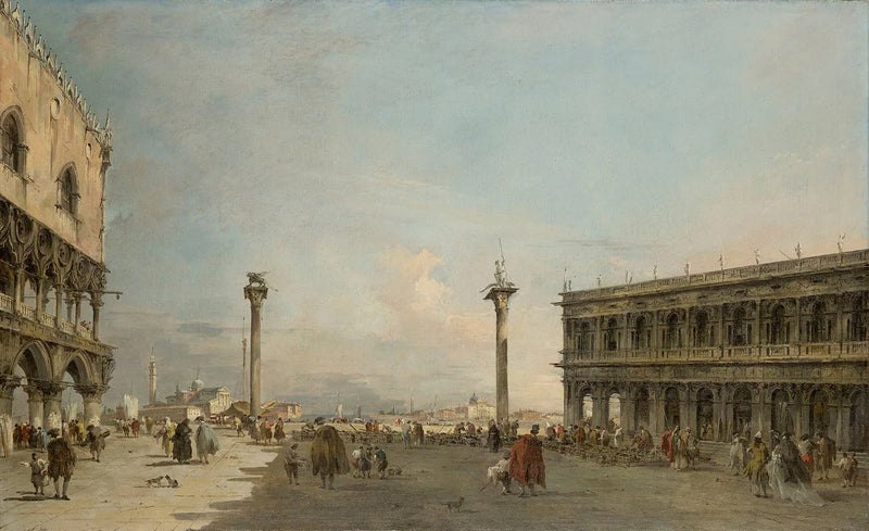 วิวของ Piazzetta มุ่งหน้าไปยัง San Giorgio Maggiore, เวนิส - ฟรานเชสโก กัวร์ดี