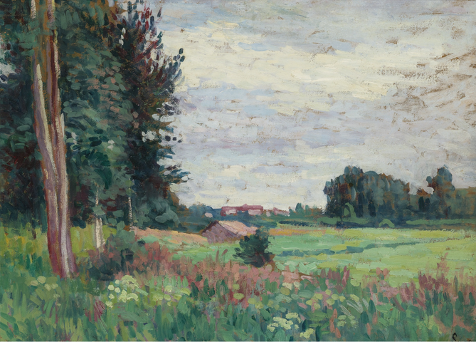 วิวของ Méréville - Maximilien Luce
