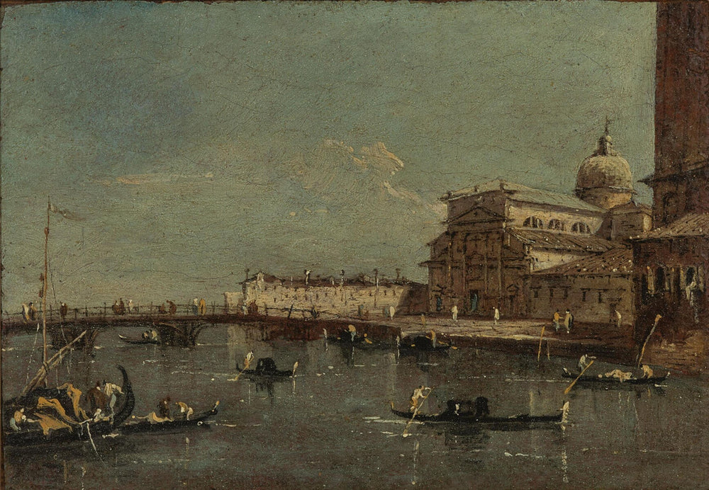 Vue de S. Pietro di Castello, Venise - Francesco Guardi image 1 copie de tableau peinte à la main