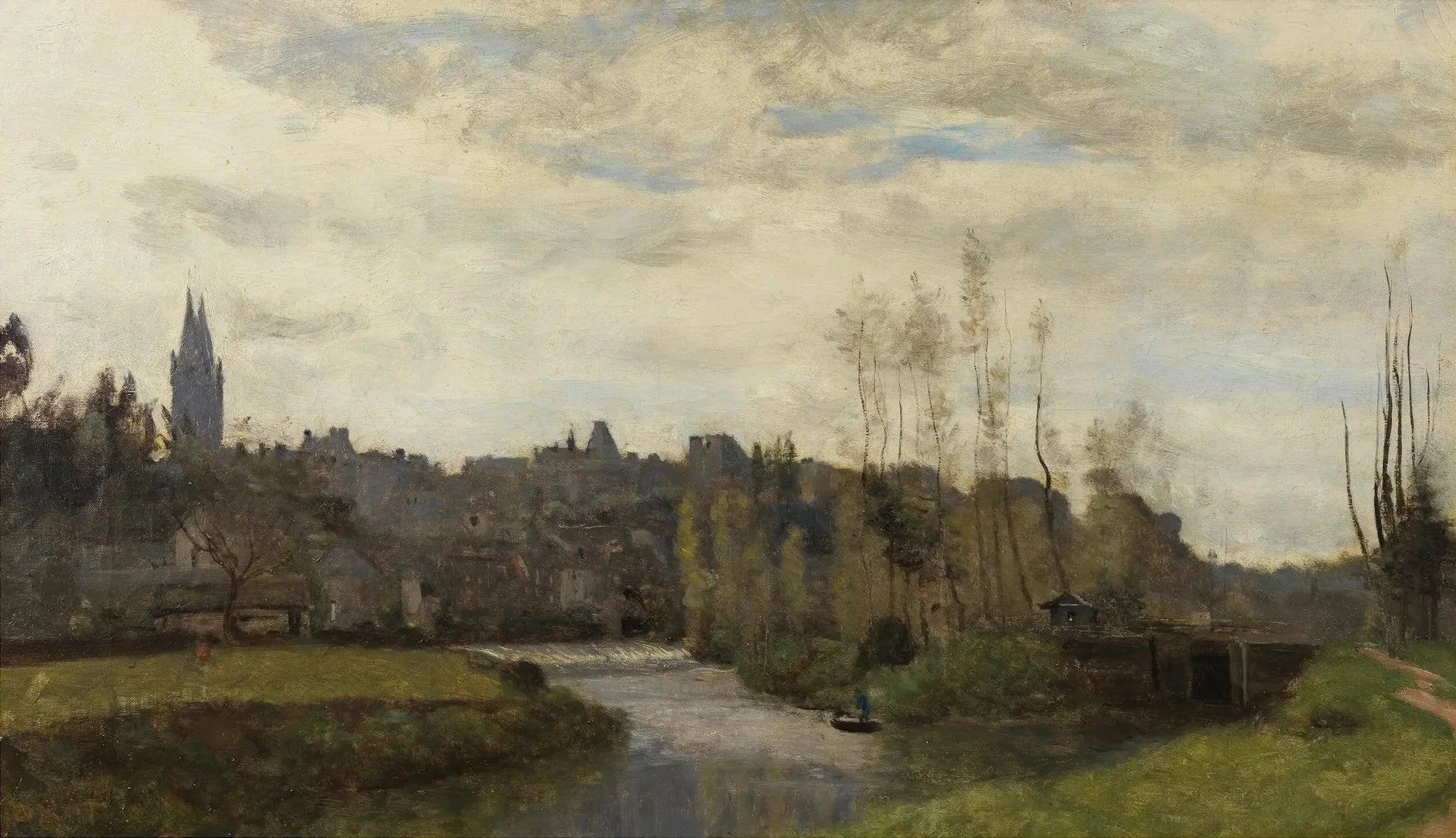 Vue de Saint-Lô - Jean-Baptiste Camille Corot image 1 reproduction réalisée par Alpha Reproduction
