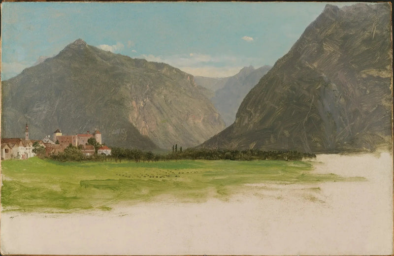 วิวของ Wimmis, หุบเขา Simmental, สวิตเซอร์แลนด์ - Frederic Edwin Church