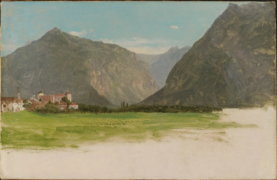 วิวของ Wimmis, หุบเขา Simmental, สวิตเซอร์แลนด์ - Frederic Edwin Church