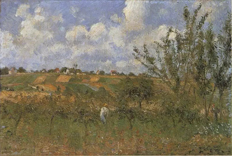 วิวจากชายฝั่งของ Gratte-Coqs, Pontoise - Camille Pissarro