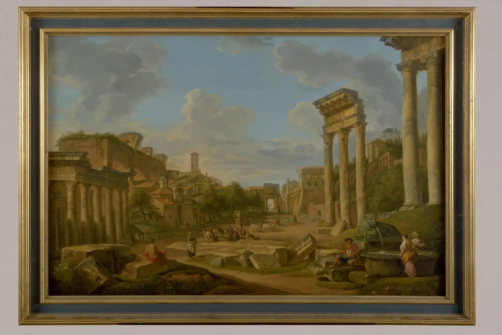 Vue du forum à Rome - Giovanni Paolo Panini image 1 reproduction réalisée par Alpha Reproduction