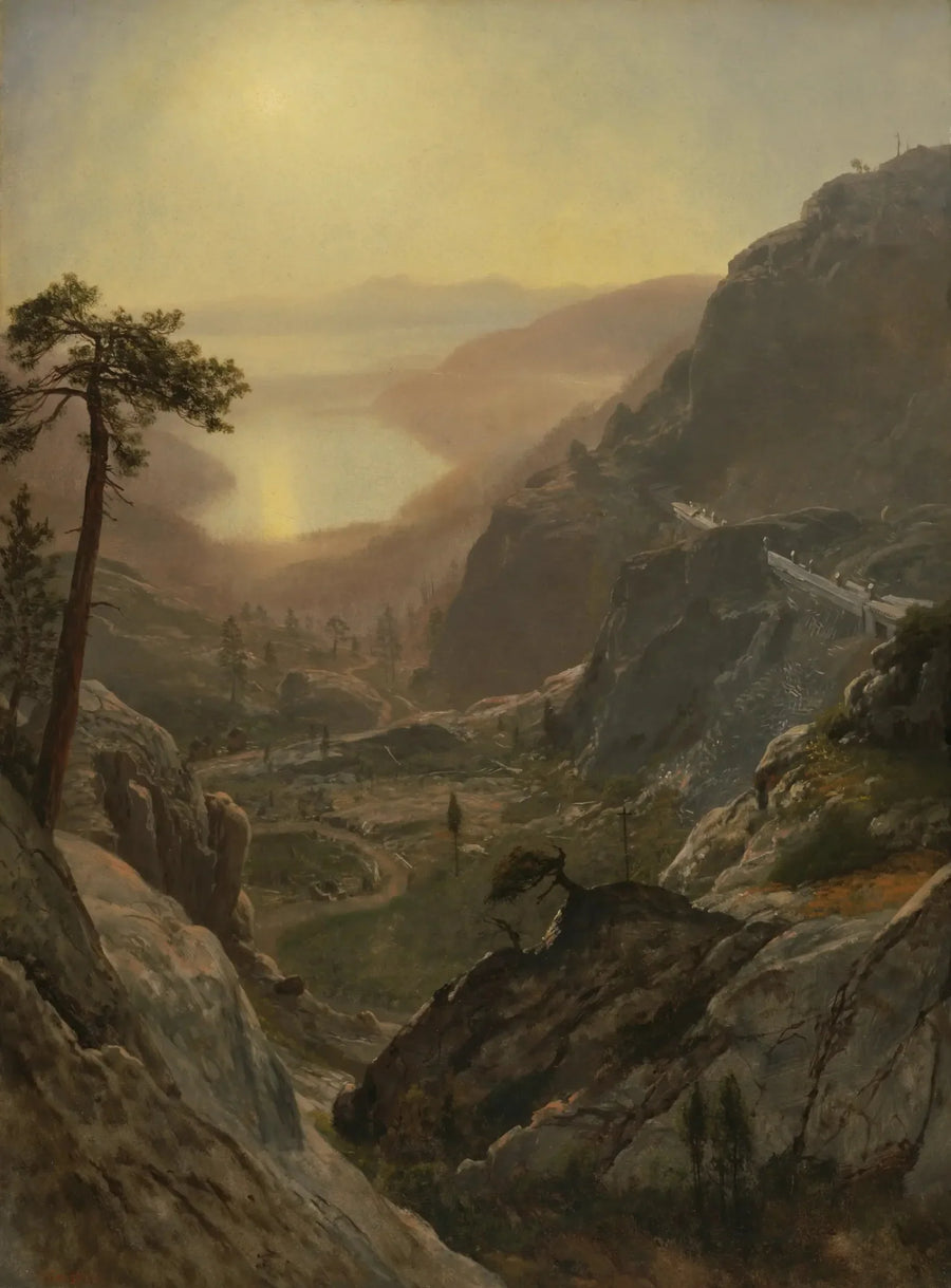 วิวทะเลสาบ Donner, แคลิฟอร์เนีย - Albert Bierstadt
