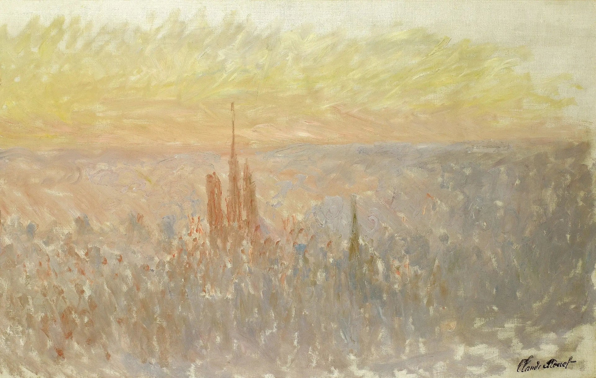 Vue générale de Rouen - Claude Monet image 1 tableau peint à l’huile sur toile