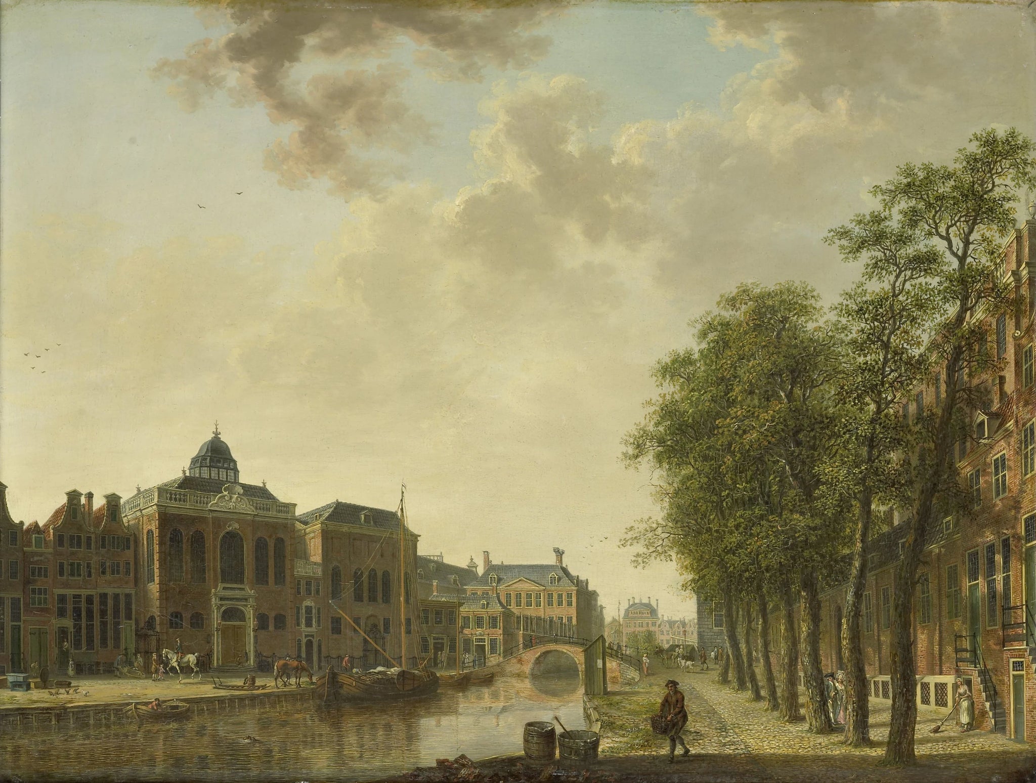 Vue du Houtmarkt à Amsterdam - Hendrik Keun