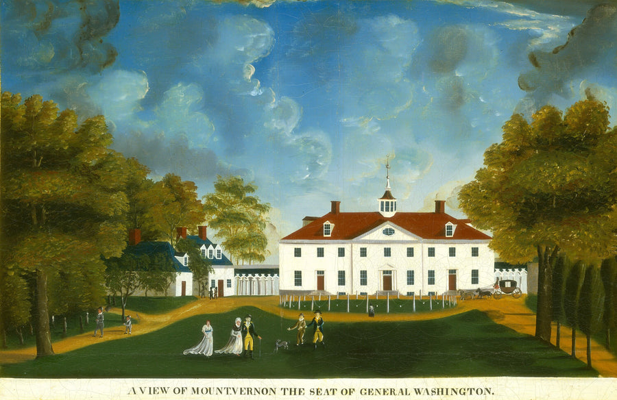 Une vue du mont Vernon - American 18th Century