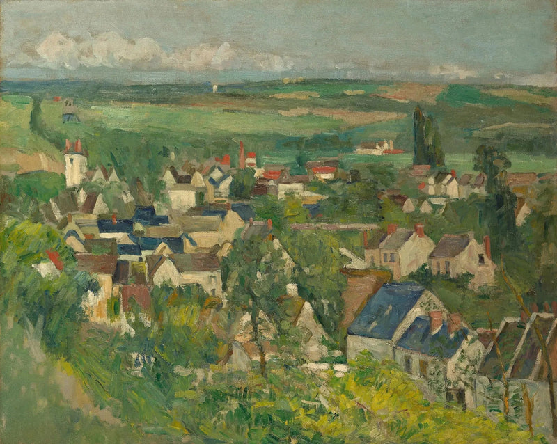 วิวพาโนรามาของอูแวร์-ซูร์-อัวซ - Paul Cézanne