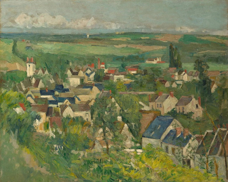 วิวพาโนรามาของอูแวร์-ซูร์-อัวซ - Paul Cézanne