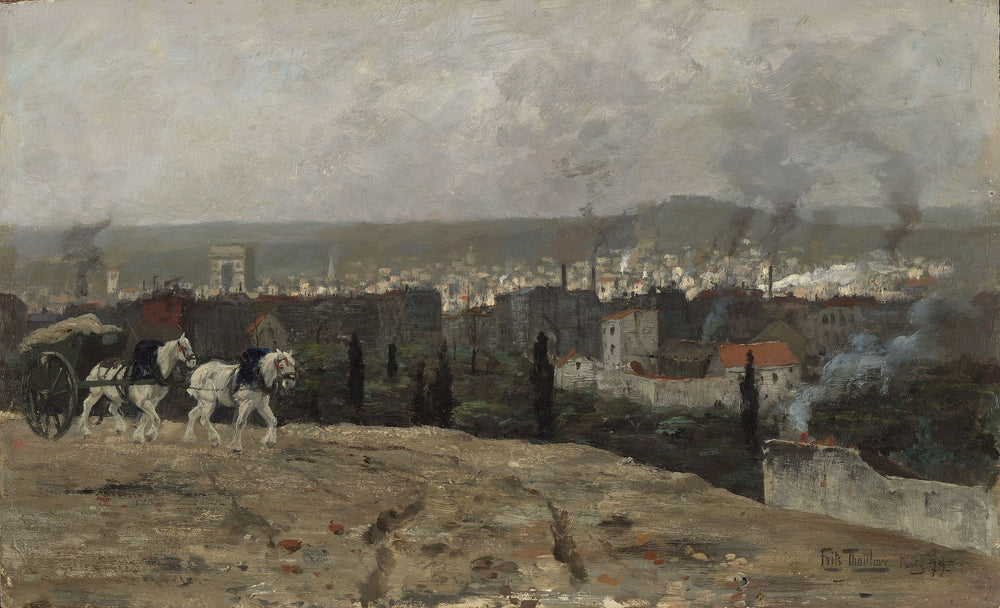 Vue parisienne - Frits Thaulow image 1 tableau peint à l’huile sur toile