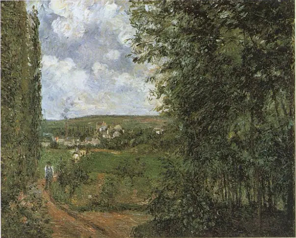 วิวจากชายฝั่งของ Gratte-Coqs, Pontoise - Camille Pissarro